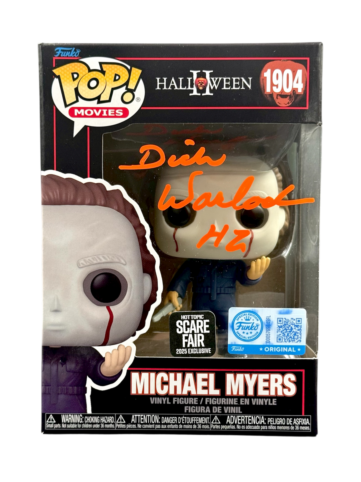 Dick Warlock Signed Funko Pop Halloween 2 Michael Myers JSA COA