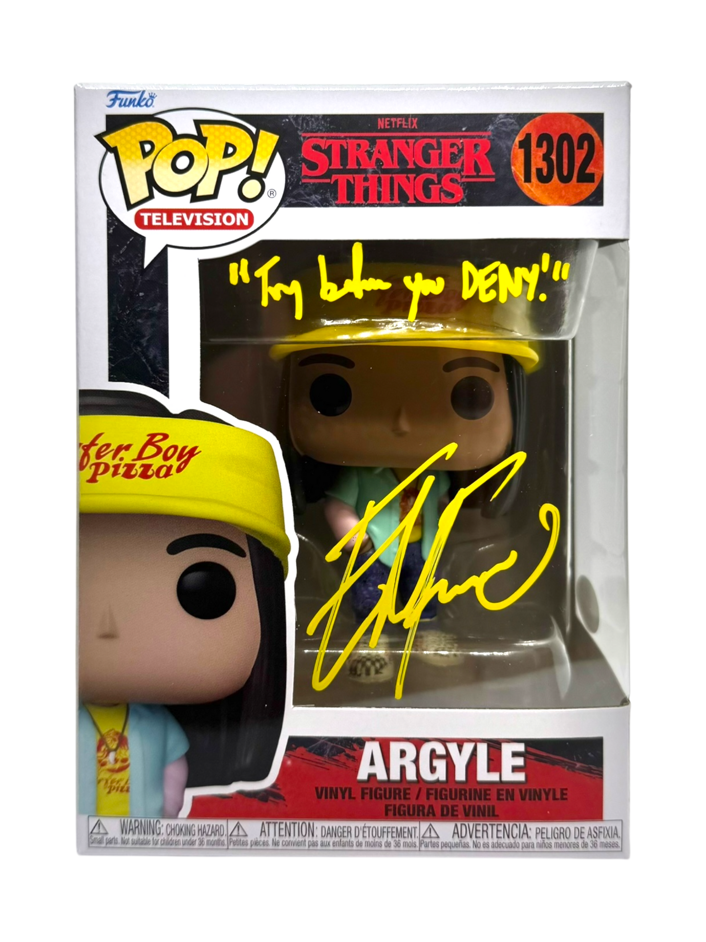 Eduardo Franco Signed Funko Pop Stranger Things Argyle JSA COA