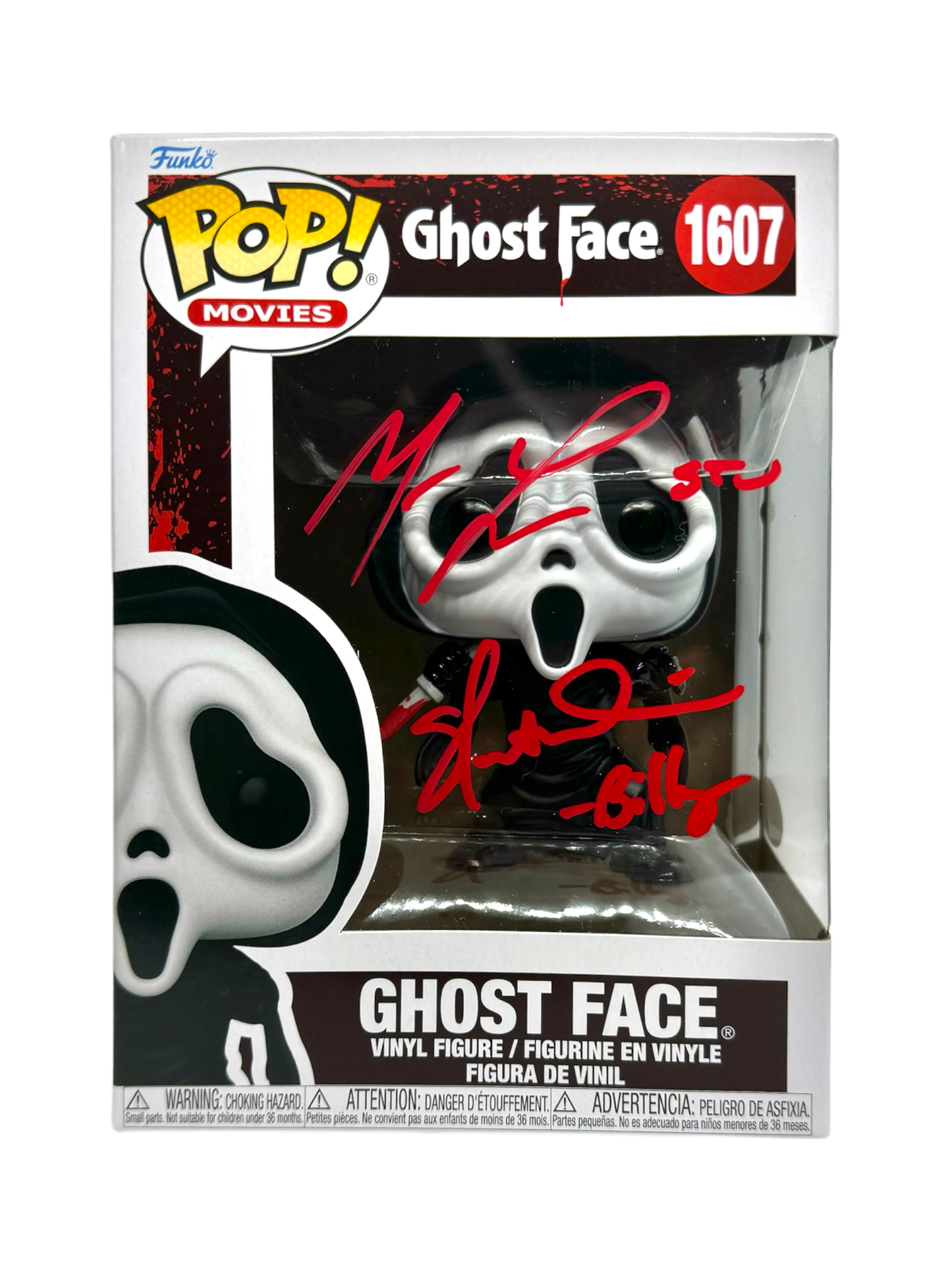 Matthew Lillard & Skeet Ulrich Signed Funko Pop Scream Ghostface JSA COA