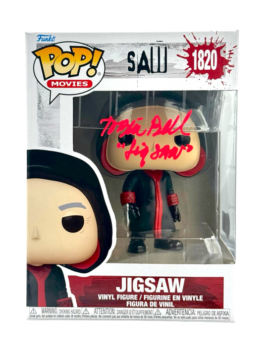 Tobin Bell Signed Funko Pop Jigsaw Saw Beckett COA