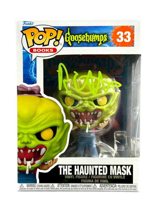 R.L. Stine Signed Funko Pop Goosebumps The Haunted Mask JSA COA