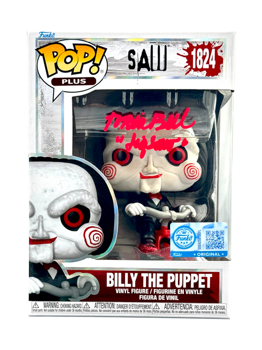 Tobin Bell Signed Billy The Puppet Funko Pop Saw Beckett COA