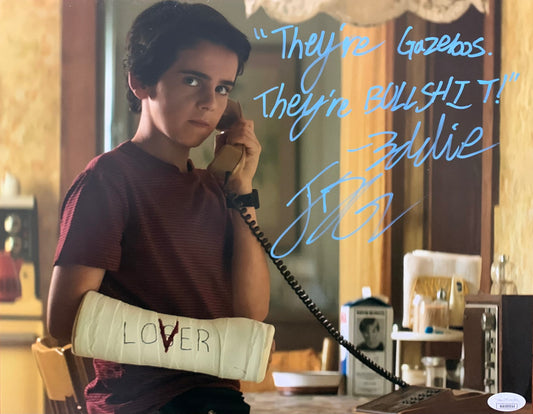 Jack Dylan Grazer Signed 11x14 Photo IT Eddie JSA COA