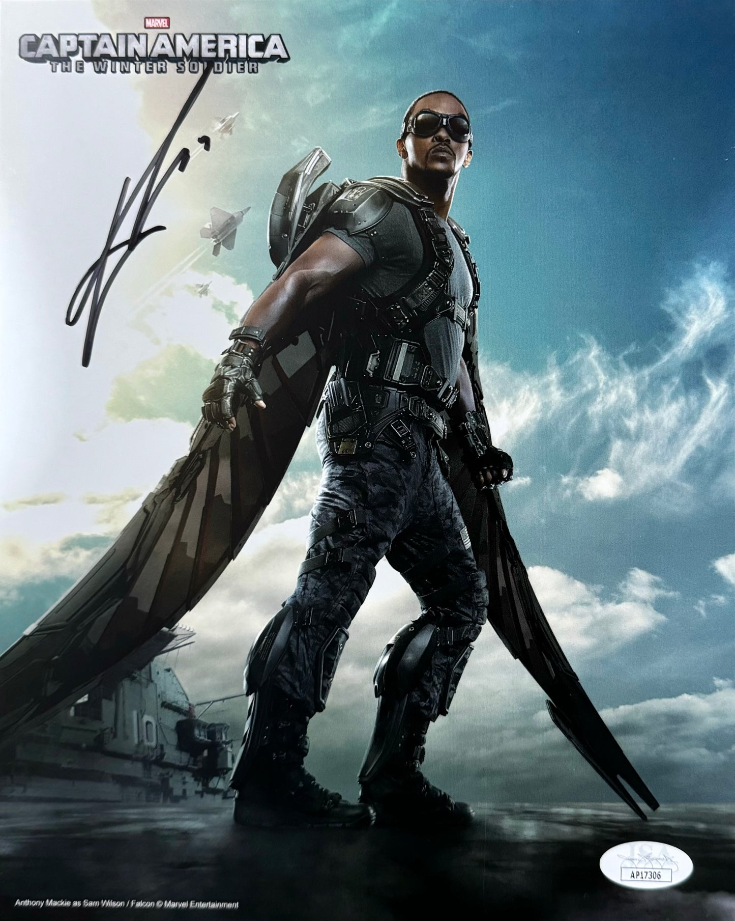 Anthony Mackie Signed 8x10 Photo Captain America: The Winter Soldier Falcon JSA COA