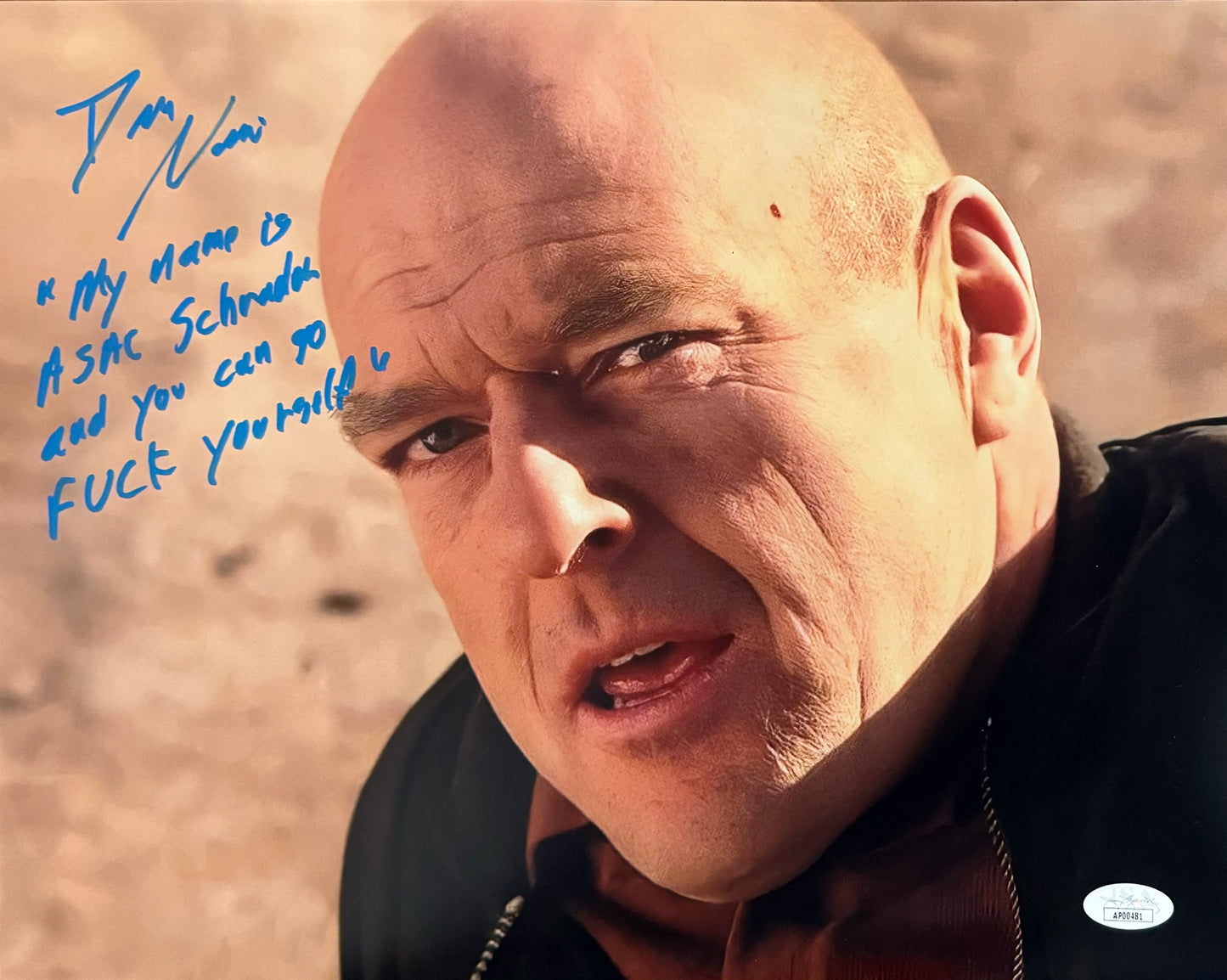 Dean Norris Signed 11x14 Photo Breaking Bad Hank Schrader JSA COA