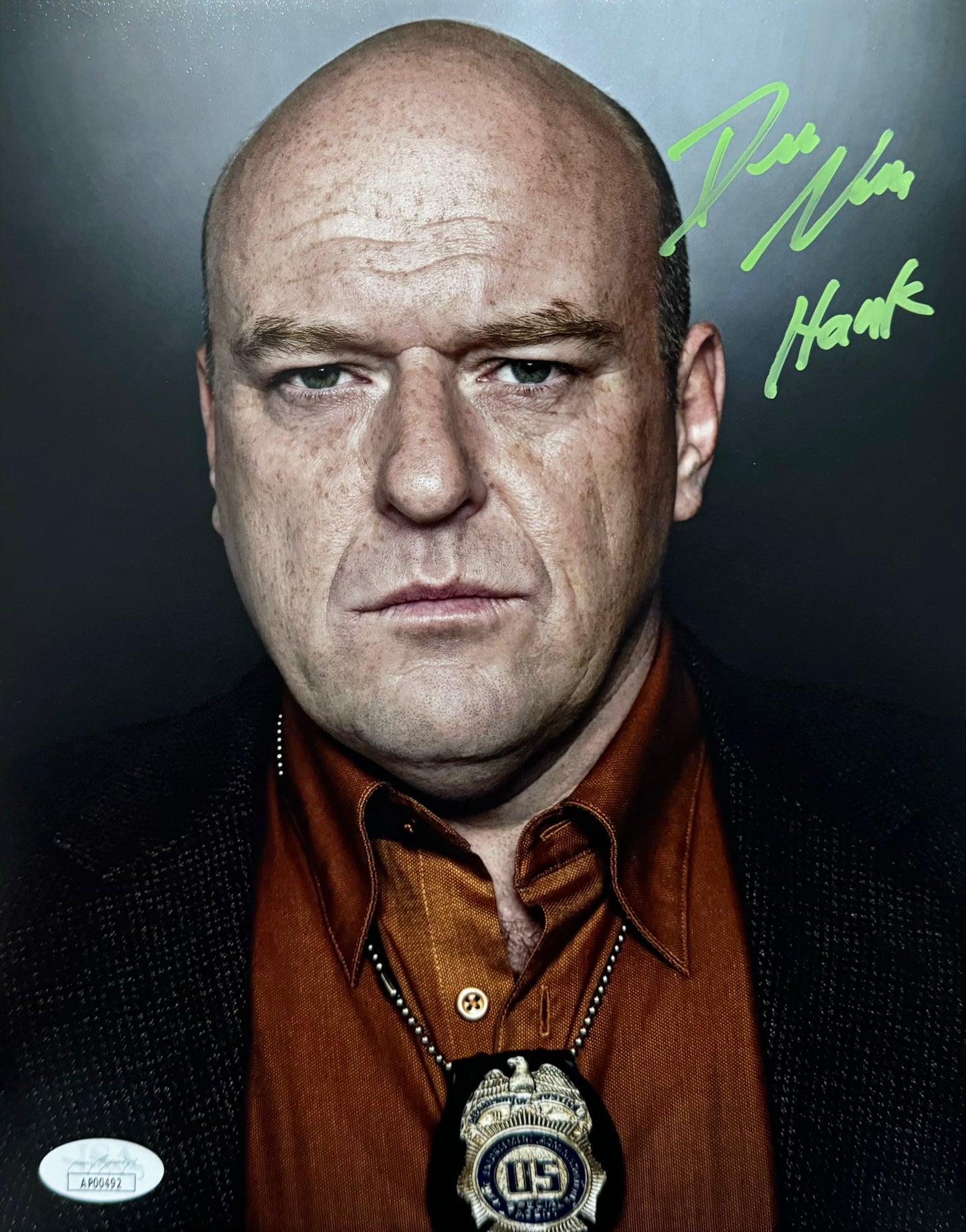 Dean Norris Signed 8x10 Photo Breaking Bad Hank Schrader JSA COA