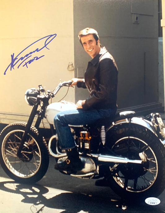 Henry Winkler Signed 11x14 Photo Happy Days Fonzie JSA COA