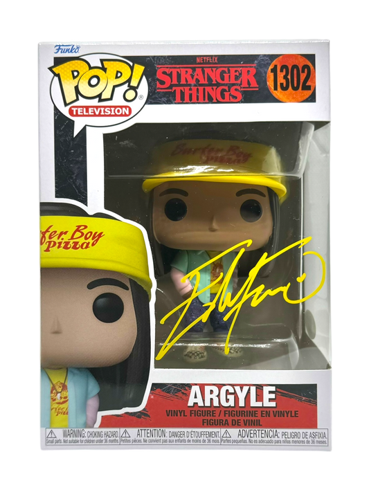 Eduardo Franco Signed Funko Pop Stranger Things Argyle JSA COA