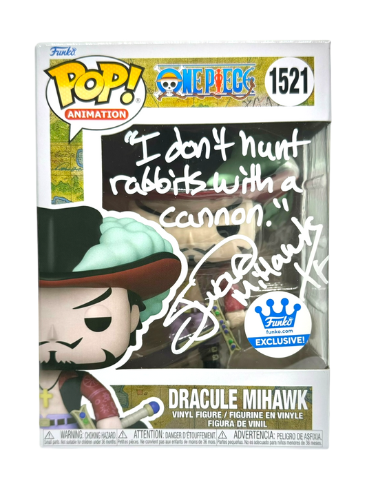 Steven John Ward Signed Funko Pop One Piece Mihawk JSA COA