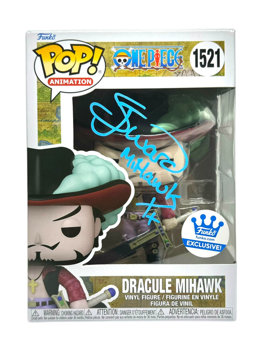 Steven John Ward Signed Funko Pop One Piece Mihawk JSA COA