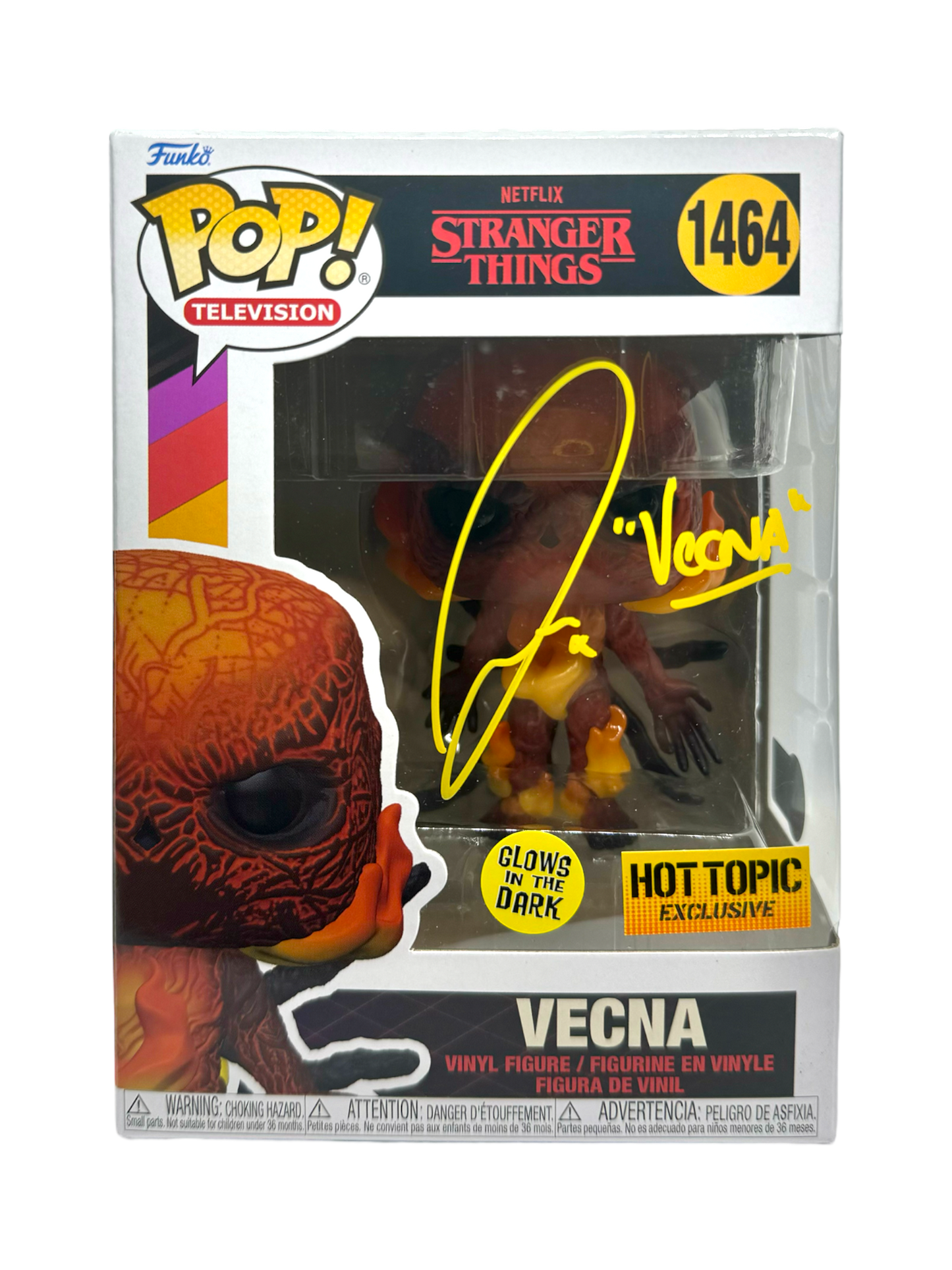 Jamie Campbell Bower Signed Funko Pop Stranger Things Vecna Beckett COA