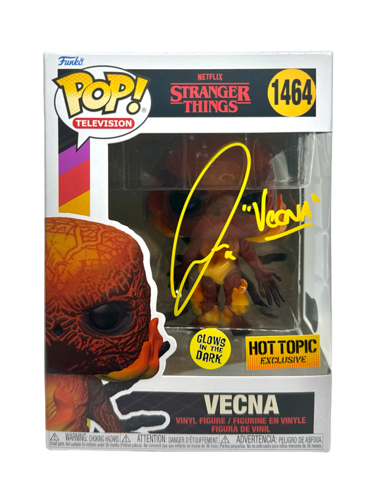 Jamie Campbell Bower Signed Funko Pop Stranger Things Vecna Beckett COA