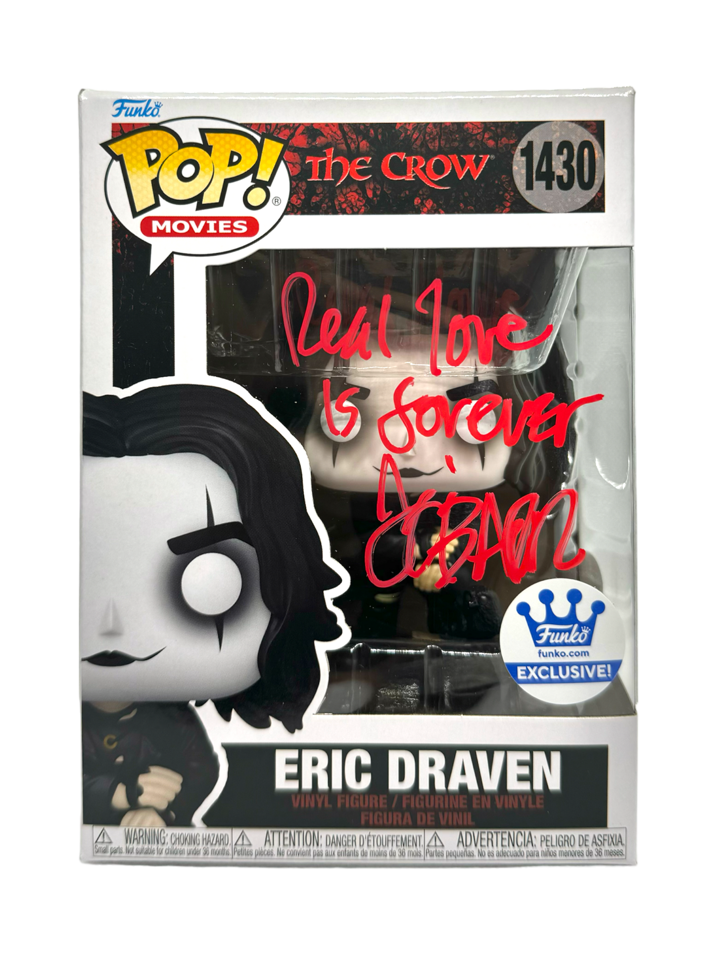 James O'Barr Signed Funko Pop The Crow Eric Draven JSA COA