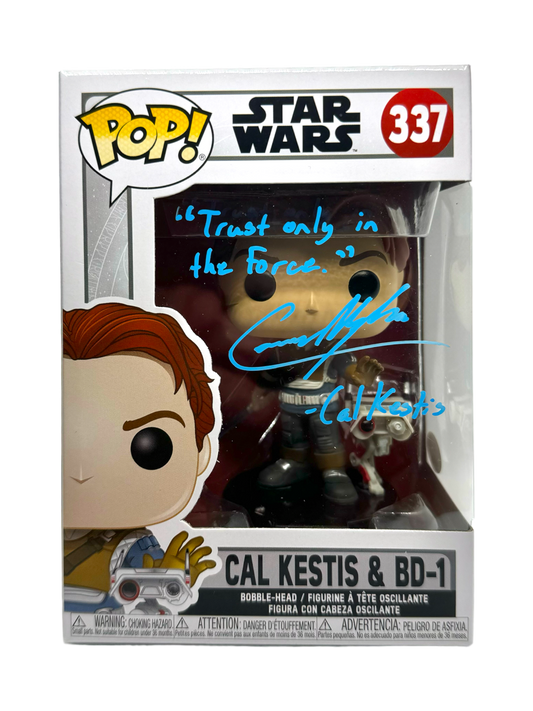 Cameron Monaghan Signed Funko Pop Star Wars Cal Kestis JSA COA