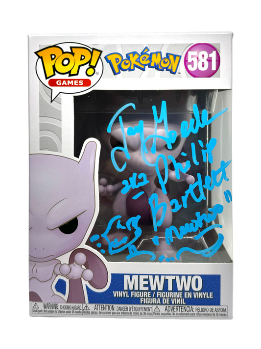 Jay Goede Signed Funko Pop Pokemon Mewtwo JSA COA