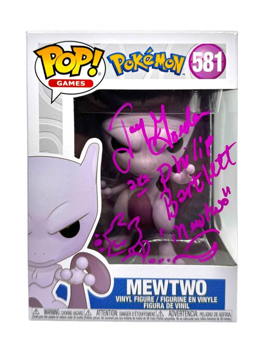 Jay Goede Signed Funko Pop Pokemon Mewtwo JSA COA